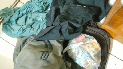 Tas yang dibawa pelaku