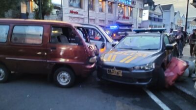 Kecelakaan beruntun di Malioboro.