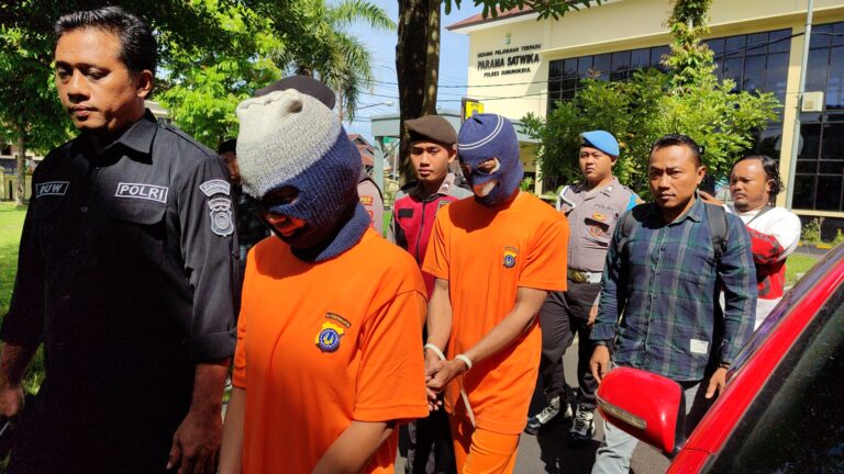 Suami istri asal Genjahan Ponjong berkomplot curi motor dan uang.